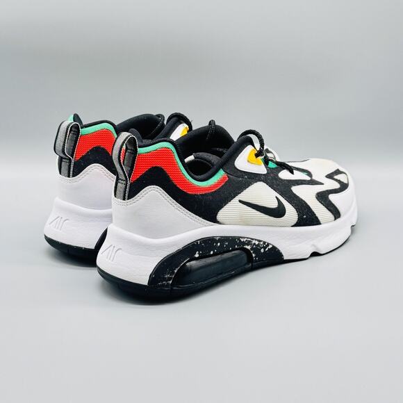 Nike Shoes Mens 10.5 White Black Air Max 200 Low Top Running Athletic Sneakers - Picture 7 of 9